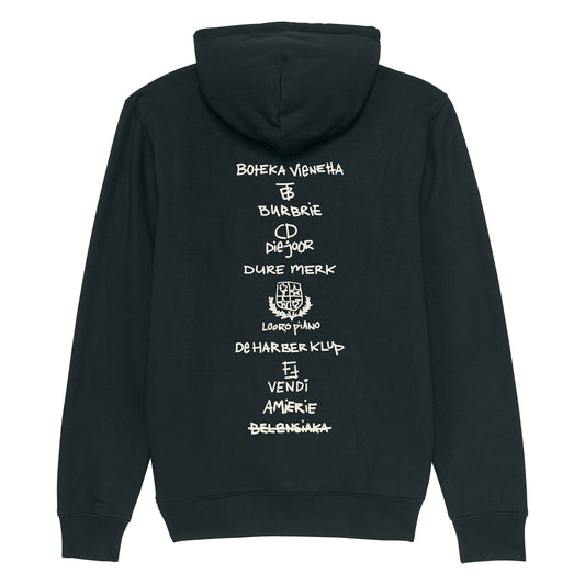 "DURE MERK 2014" HOODIE IN BLACK